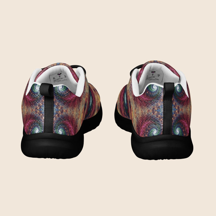 Women's Fractals Psychedelic Print Athletic Shoes