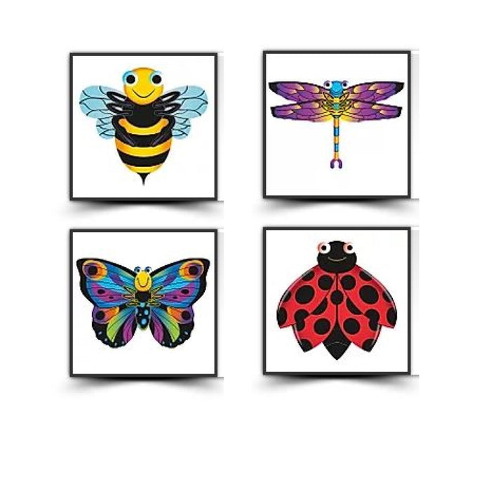 X-Kites Sky Bugzz Nylon Kite - Tails, Handle, Line Included - YoYoSam