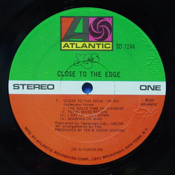 Yes - Close To The Edge (LP) [US] 1st (Very Good Plus (VG+))