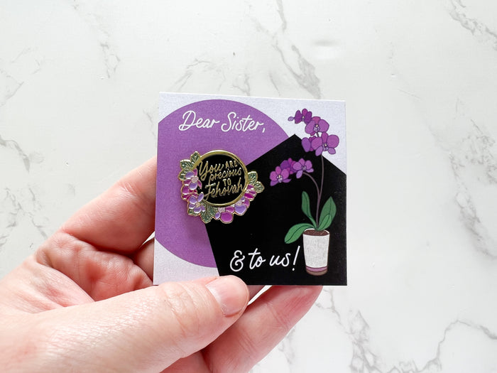 You Are Precious To Jehovah - Sister Enamel Pins - GINGERS