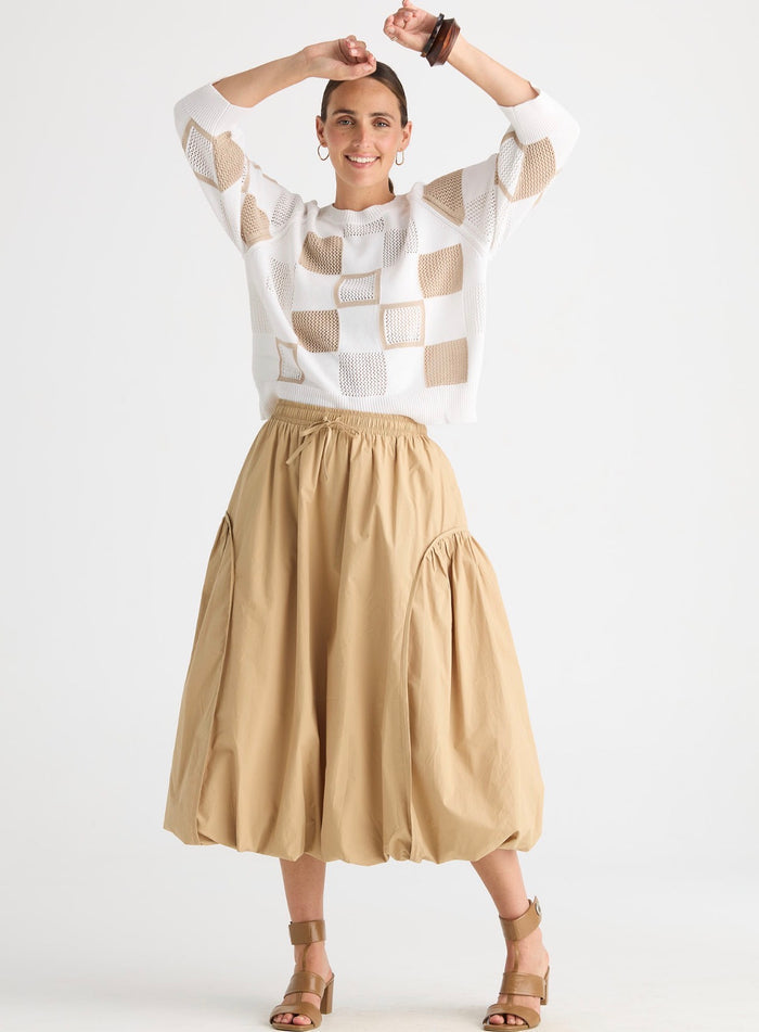 Zaket & Plover Balloon Skirt Peanut Butter