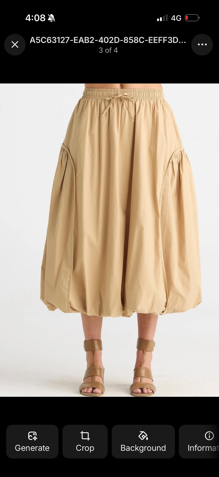 Zaket & Plover Balloon Skirt Peanut Butter