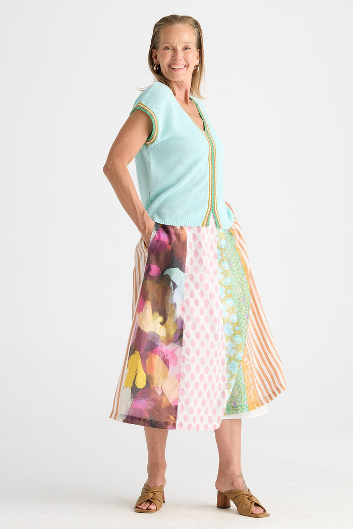 Zaket & Plover Crochet Trim Tank Seamist