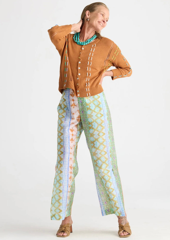 Zaket & Plover Thread Detail Top in Toffee
